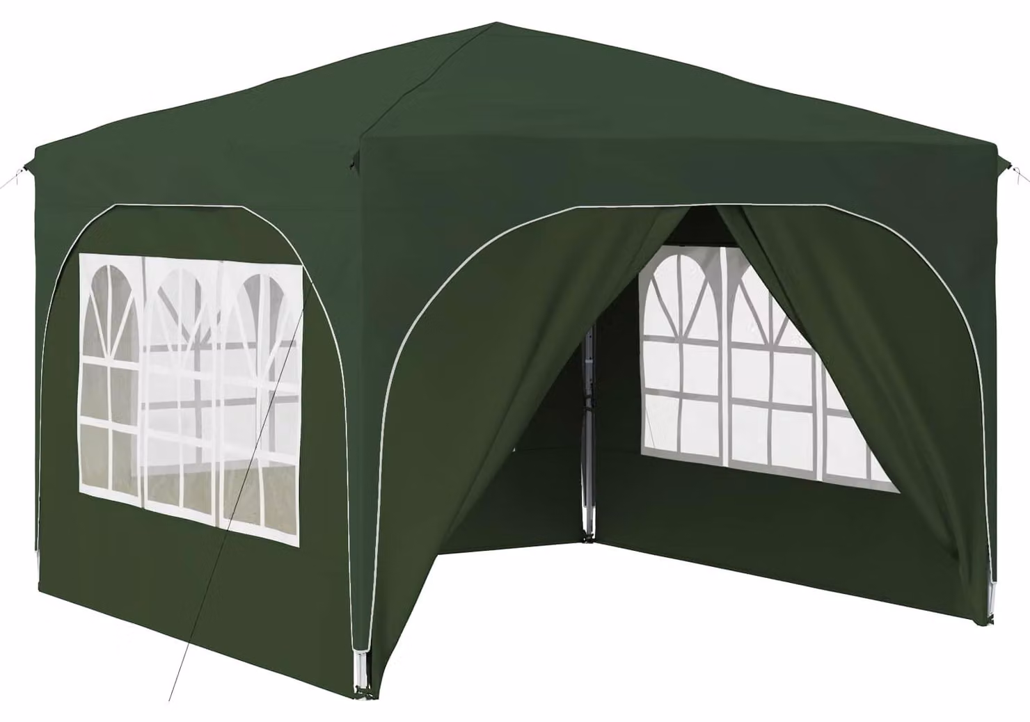 Tenda per feste a pop-up 290 x 290 x 245 cm Verde