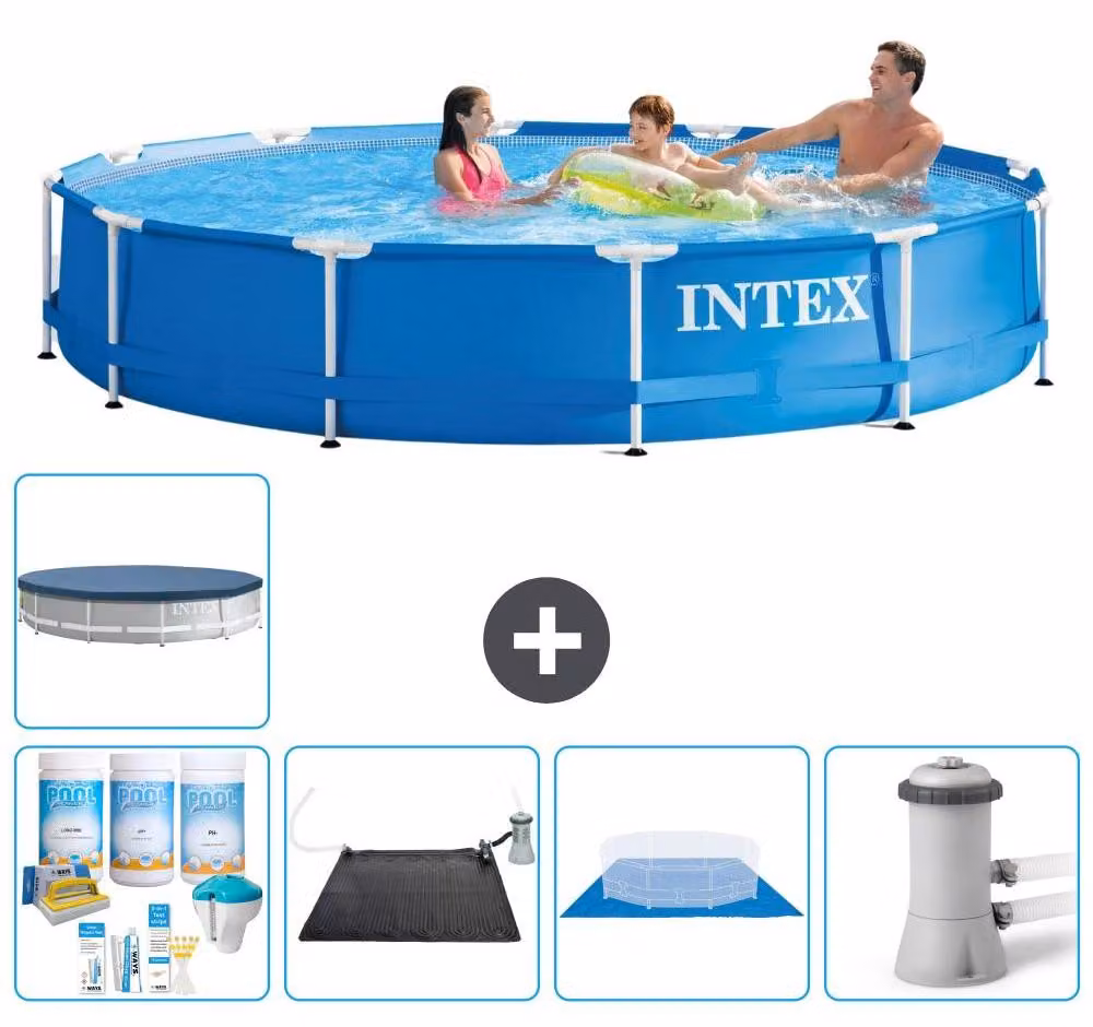Piscina autoportante rettangolare - 366x76 cm - 6 pezzi - Modello S20430