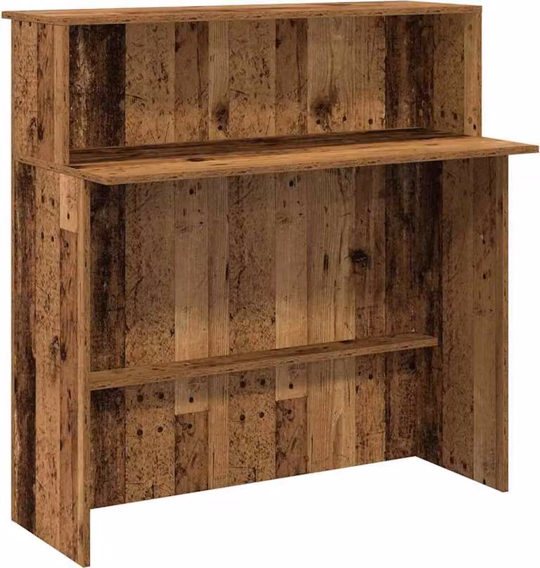 Banco Reception Legno Antico 100x50x103,5 cm Legno Multistrato