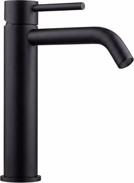 Cheonda - Miscelatore lavabo medio AISI 316 nero opaco senza piletta Testori