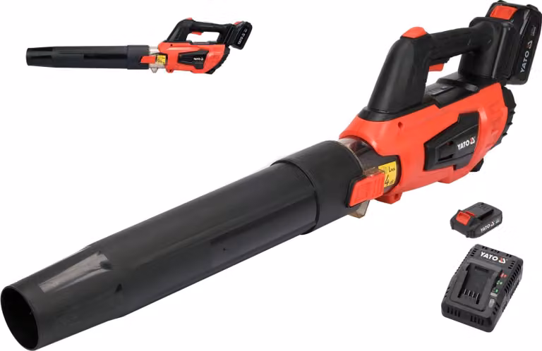 Soffiatore a batteria da 18 V con funzione turbo, 126 km/h (1 batteria + caricabatterie)