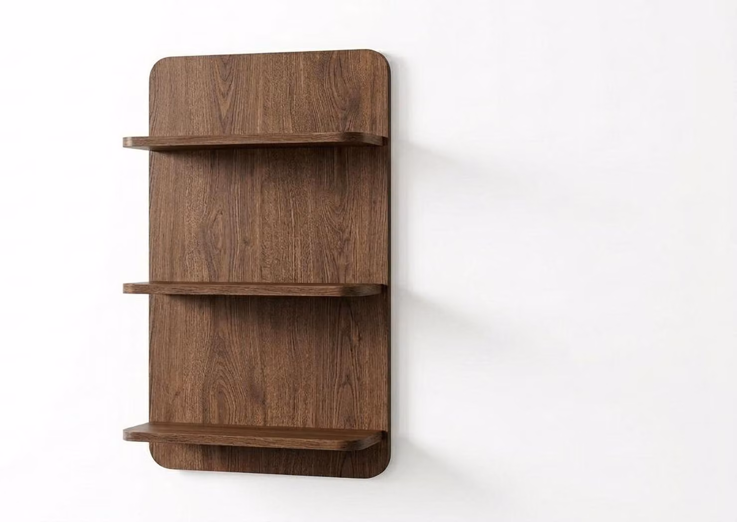 Wandschrank Stil modern braun bequem praktisch Wohnzimmer Regal