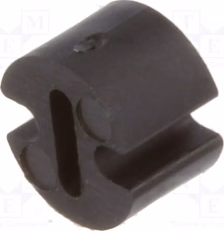 50 morsetti distanziatori per LED, colore nero, diametro esterno: 4,5 mm, lunghezza: 3 mm, diametro LED: 3 mm, conformi a UL94V-2, modello FIX-LEDH-3