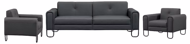 Wohnzimmer Sofagarnitur 3+1+1 Sitzer Set Sofa Polster Sessel Couch Luxus Modern