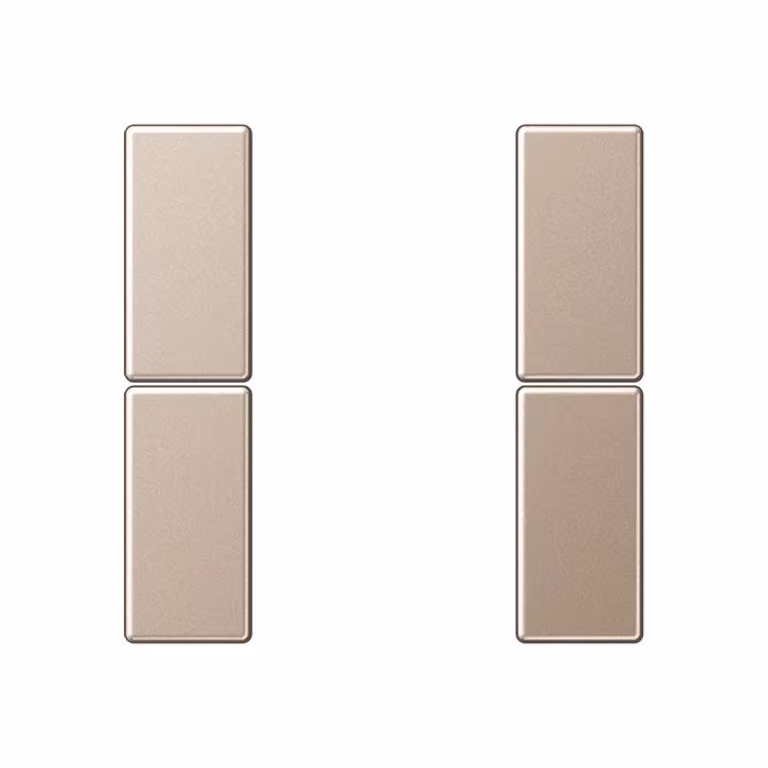 Jung A502TSACH Set di pulsanti doppio, completo, color champagne
