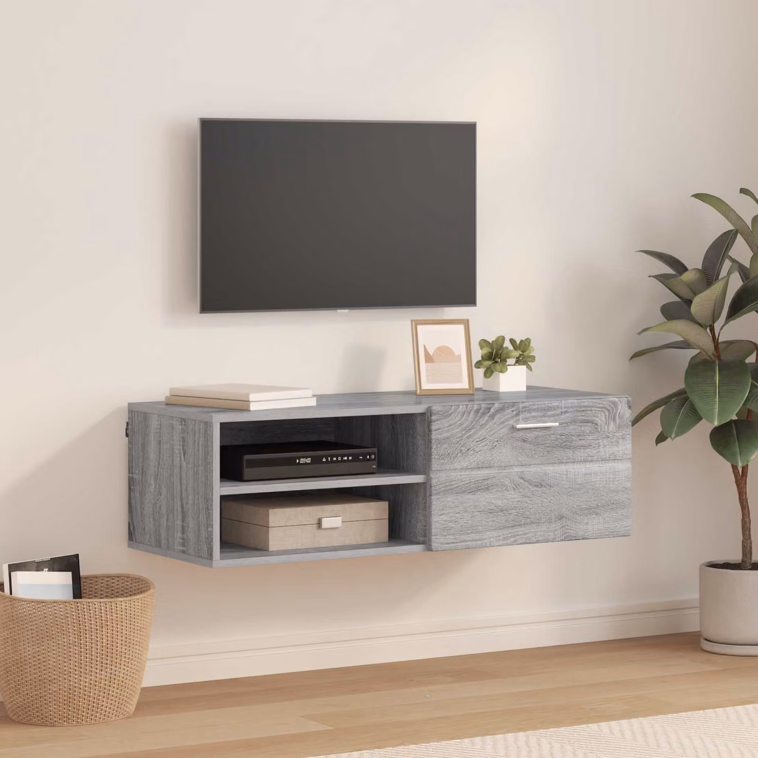Armadio in legno vidaXL Grigio Sonoma L: 100,5 cm, P: 39 cm, H: 30 cm