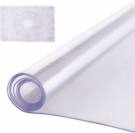 Tovaglia protettiva VEVOR trasparente in PVC impermeabile, tappetino rettangolare L: 106,7 cm x P: 182,9 cm