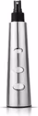 Oliera con erogatore spray Olipac Merlina in acciaio inox color cromo, capacità 150 ml