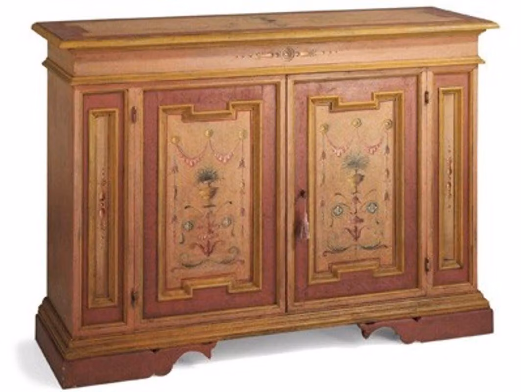 Casa Padrino Credenza Barock Vintage Look Altrosa / Rose / Oro a mano 158 cm - Collezione Hotel