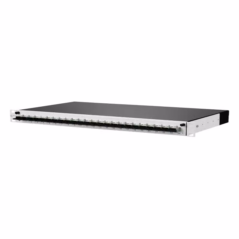 Metz Connect OpDAT slide pannello di connessione con giunzione 24xE2000-D APC (verde), OS2, grigio 1502695F24-E