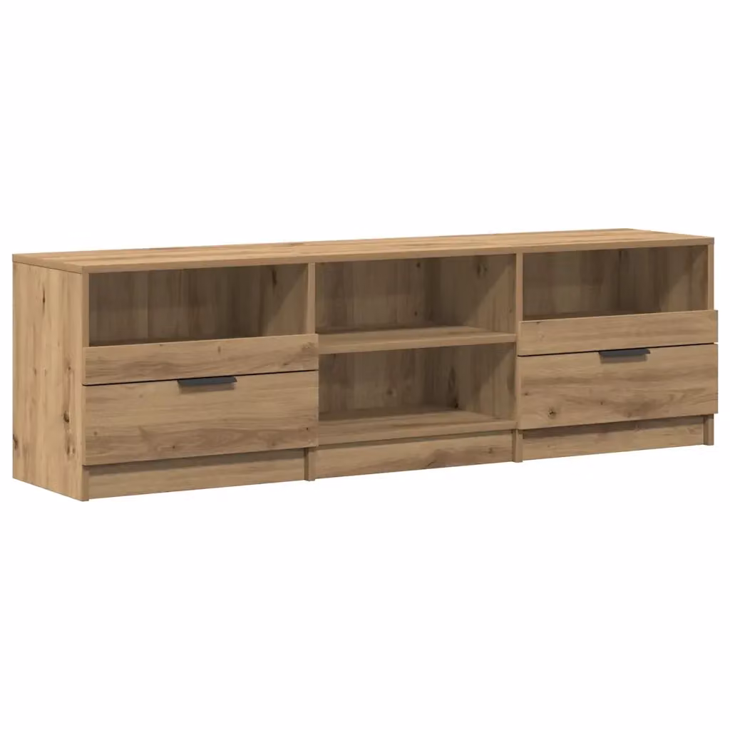 Mobile Porta TV Credenza Moderno Design In in Legno Marrone L: 150 cm, P: 33,5 cm, H: 45 cm – 2
