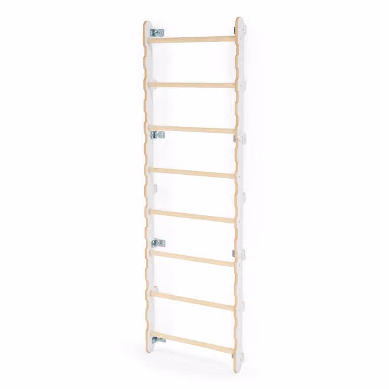 Spalliera per bambini, struttura per arrampicata da interno, spalliera da ginnastica in Yarnwood (210 cm) CE 100% ECO