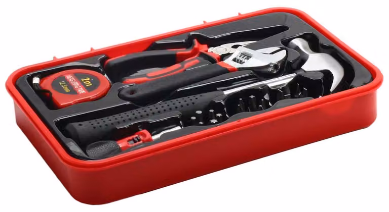SCHMIDT security tools Set di utensili TS-23 Cassetta degli attrezzi manuali da 23 pezzi