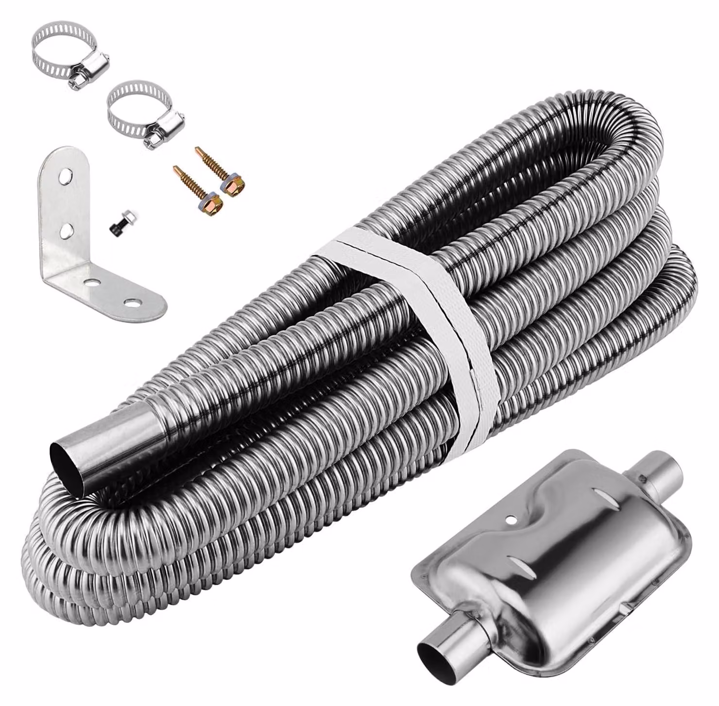 Tubo di scarico da 300 cm, diametro 25 mm, per generatore e riscaldamento