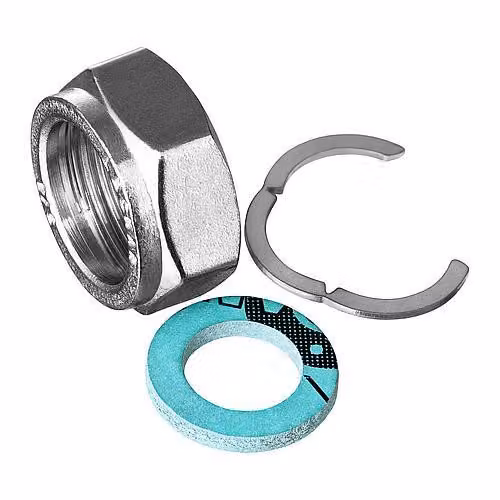 Set di raccordi per tubo solare DN20 in acciaio inox ondulato 2 x 2 x 2, dimensioni: 1 pollice