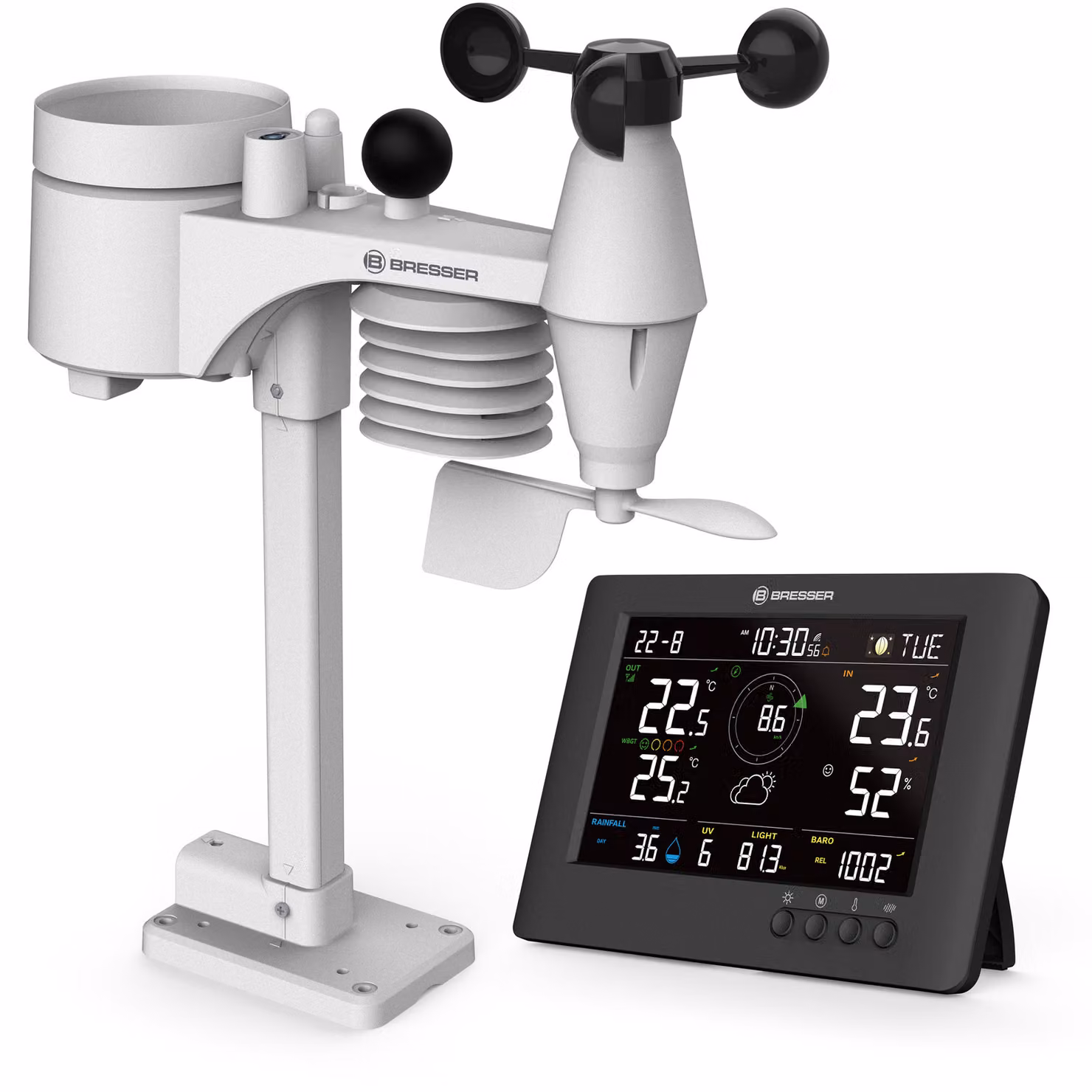 Bresser - 11524 - Stazione meteorologica ClearViewTB 8-in-1