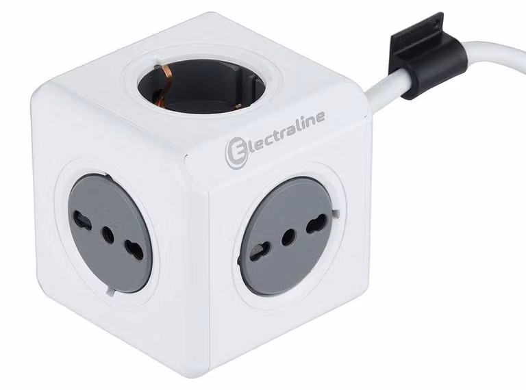 Prese multiple Electraline Cubo Powercube, modello 62044