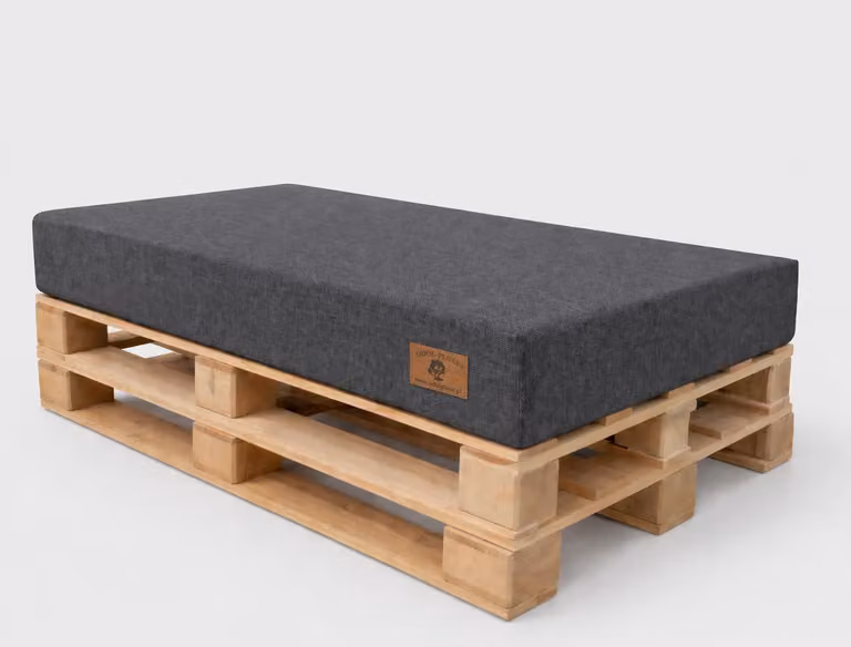 Set di cuscini per pallet, 10 pezzi, 120x80 cm, corda | Cuscini di alta qualità per pallet europei