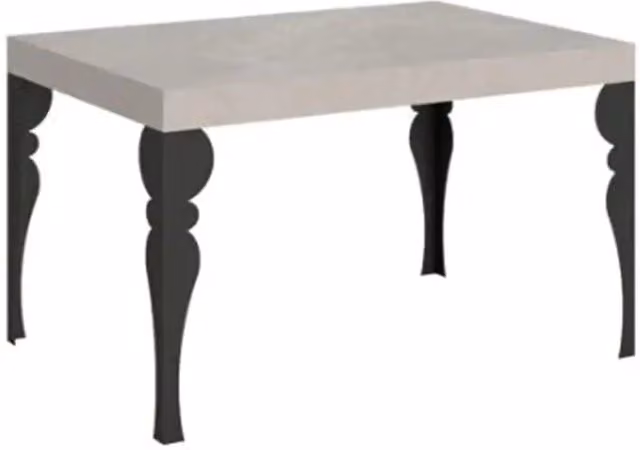 Tavolo allungabile 130/234x90 cm Paxon cashmere telaio Antracite