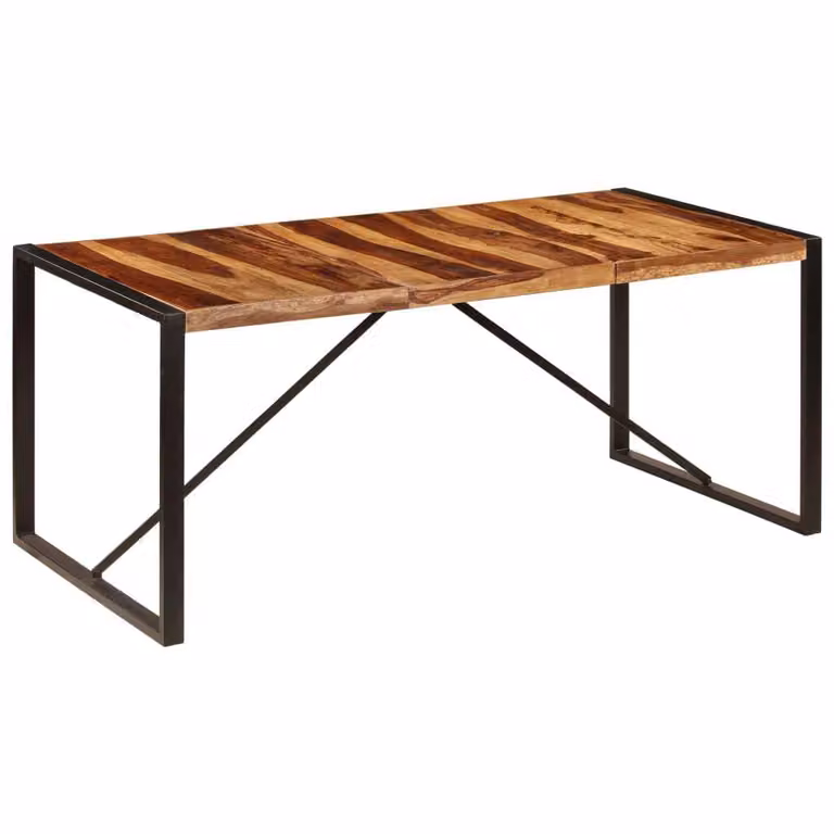 Tavolo da pranzo The Living Store 180 x 90 x 75 cm in legno massiccio