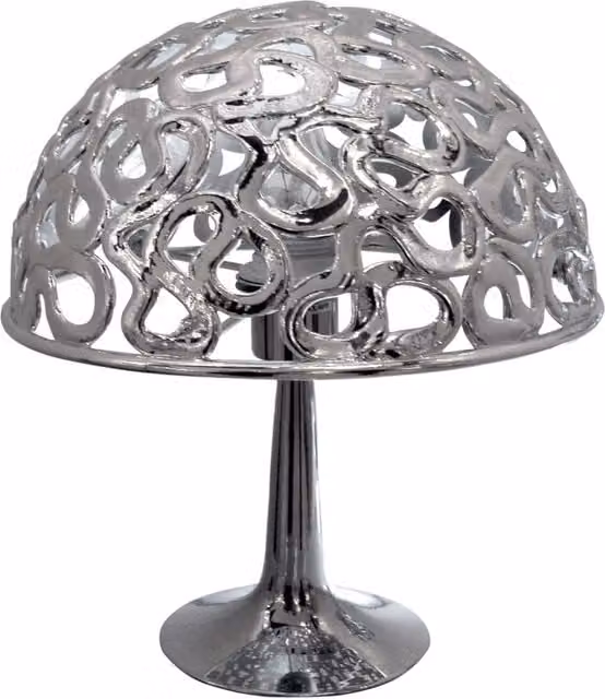 Lampada da tavolo Candellux LAME 41-40056 in metallo colore cromo con attacco E27