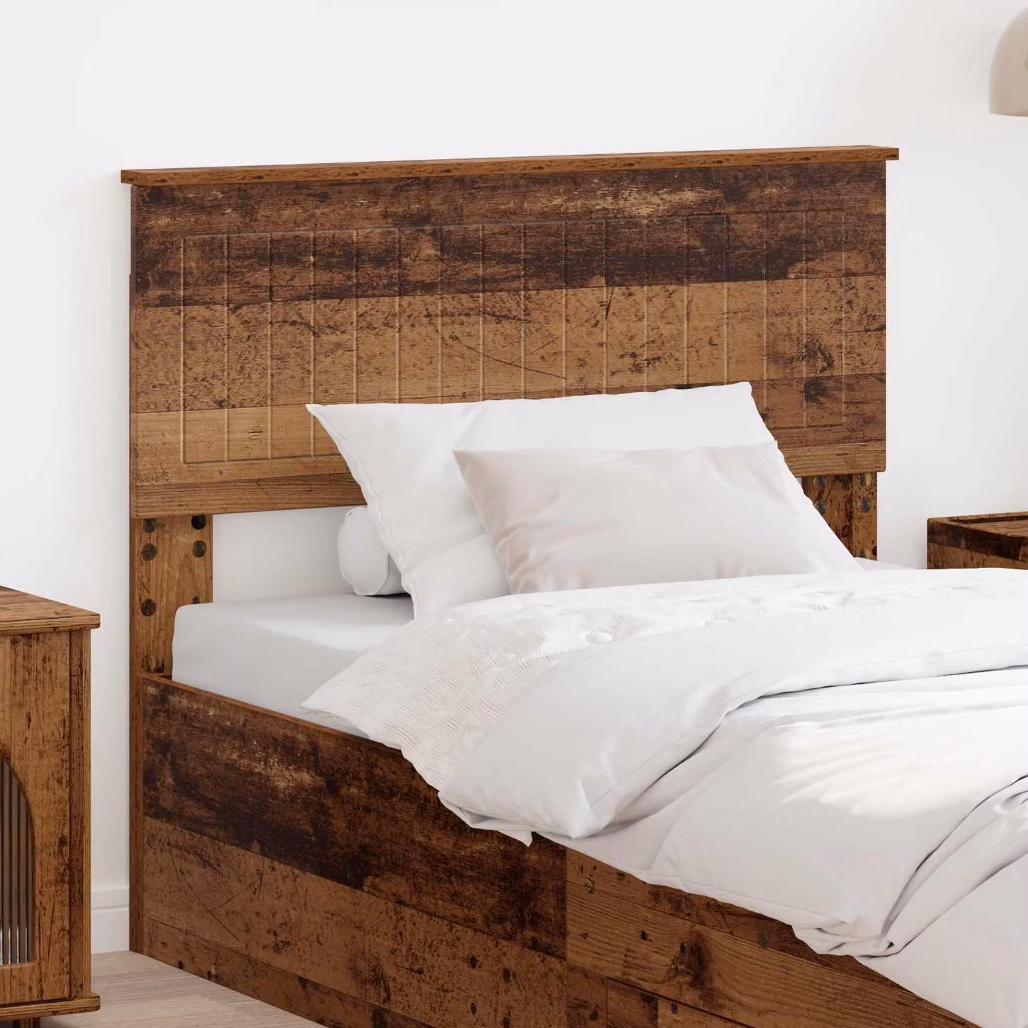 Testiera per letto moderna vidaXL in legno ingegnerizzato color marrone