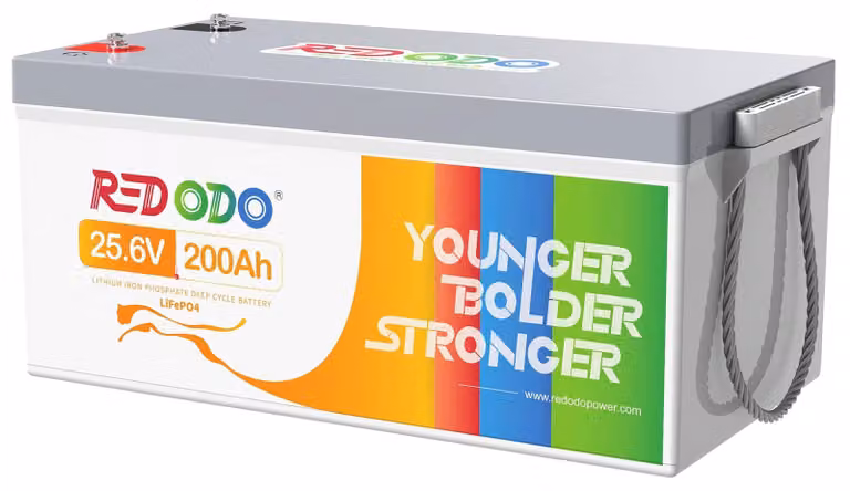 Batteria al litio 24V 200Ah - Capacità di 5120Wh - Batteria LiFePO4 - Per impianti solari
