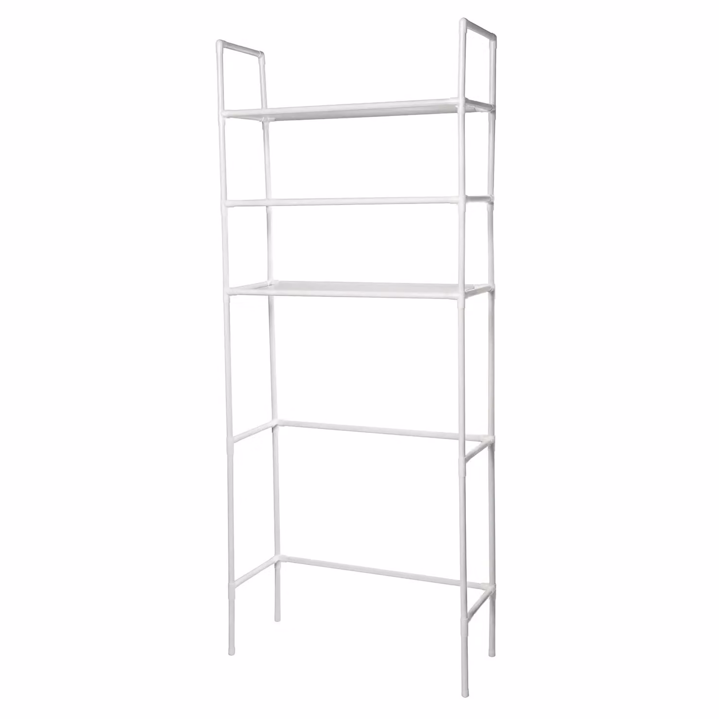 Scaffale Multiuso Declark VESTIAMO CASA con 3 Ripiani in Metallo Bianco, H 155 cm x L 65 cm x P 25 cm – 1