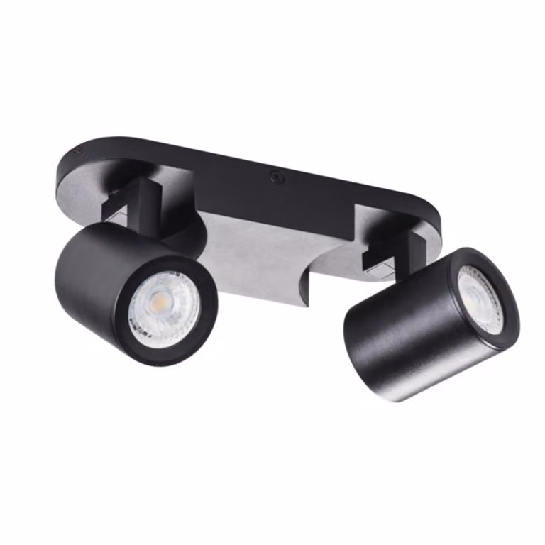 Kanlux LAURIN 29123 Lampada da parete/soffitto 2x max. 35W GU10 nero