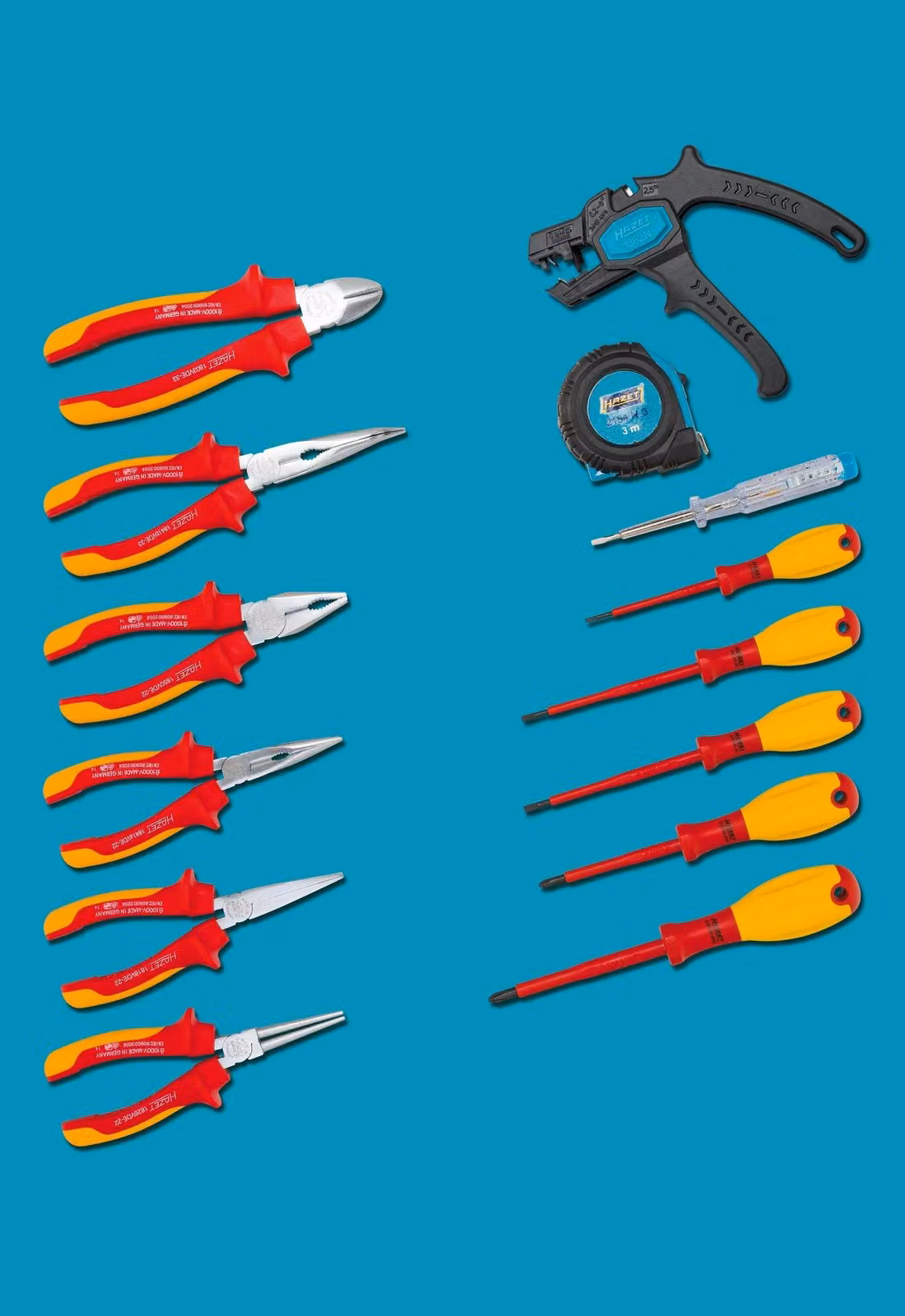 Assortimento di utensili VDE Hazet, 14 pezzi, 0-20/14
