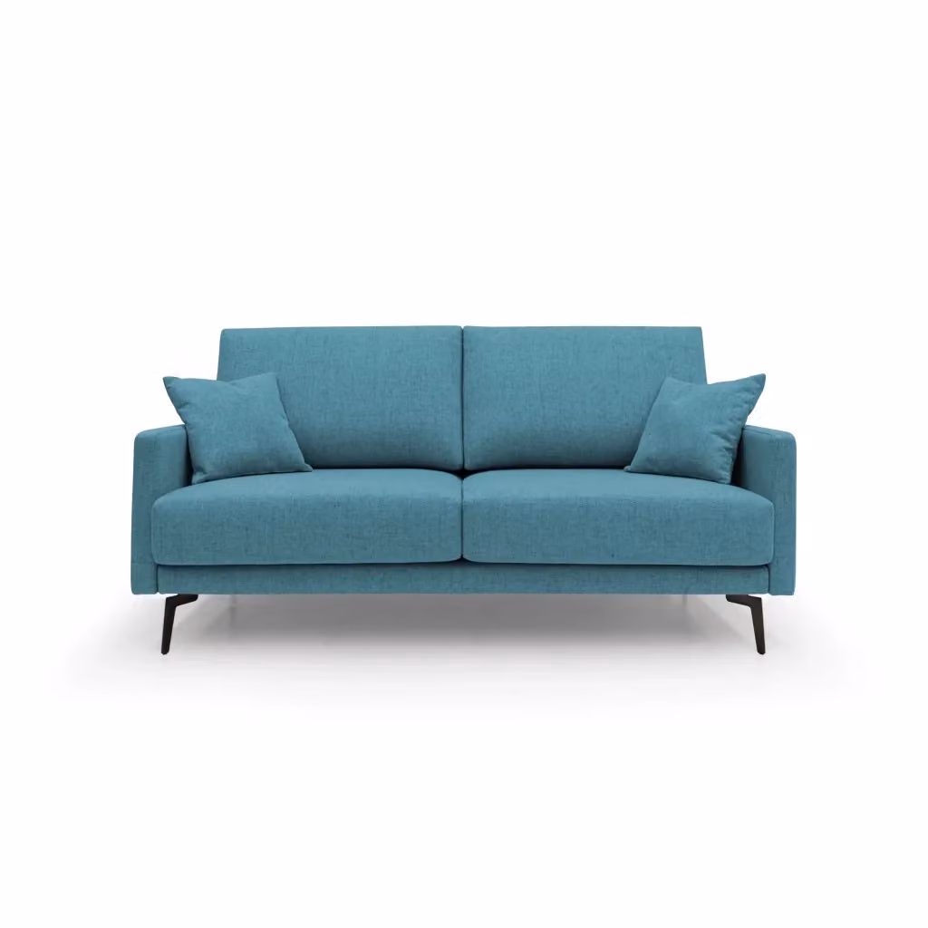 Divano moderno Saturno Divani.Store in tessuto impermeabile azzurro L: 180 cm – 2