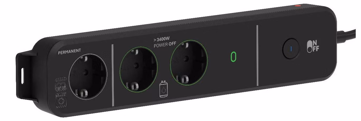 Power-Manager multipresa 2 prese con protezione sovraccarico 3500 W