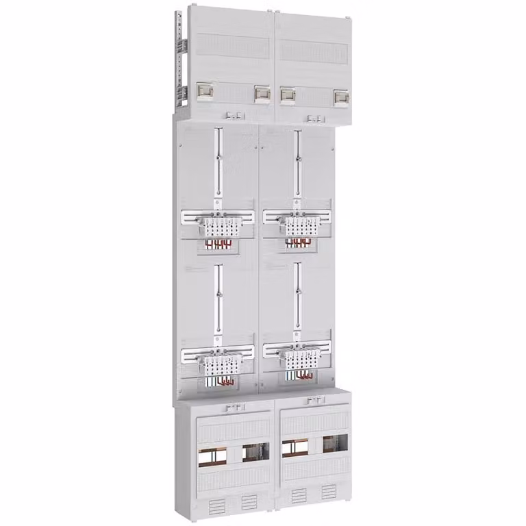 Spazio contatore 3pts 4Z - Pannello contatori 4 file di contatori kWh 0 Z29640