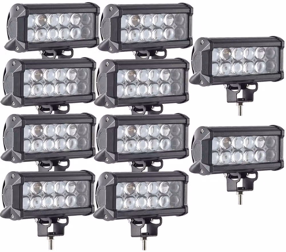 10X 36W LED barra luminosa di lavoro, Greenmigo IP67 ausiliario luce di lavoro LED faretto luce di lavoro