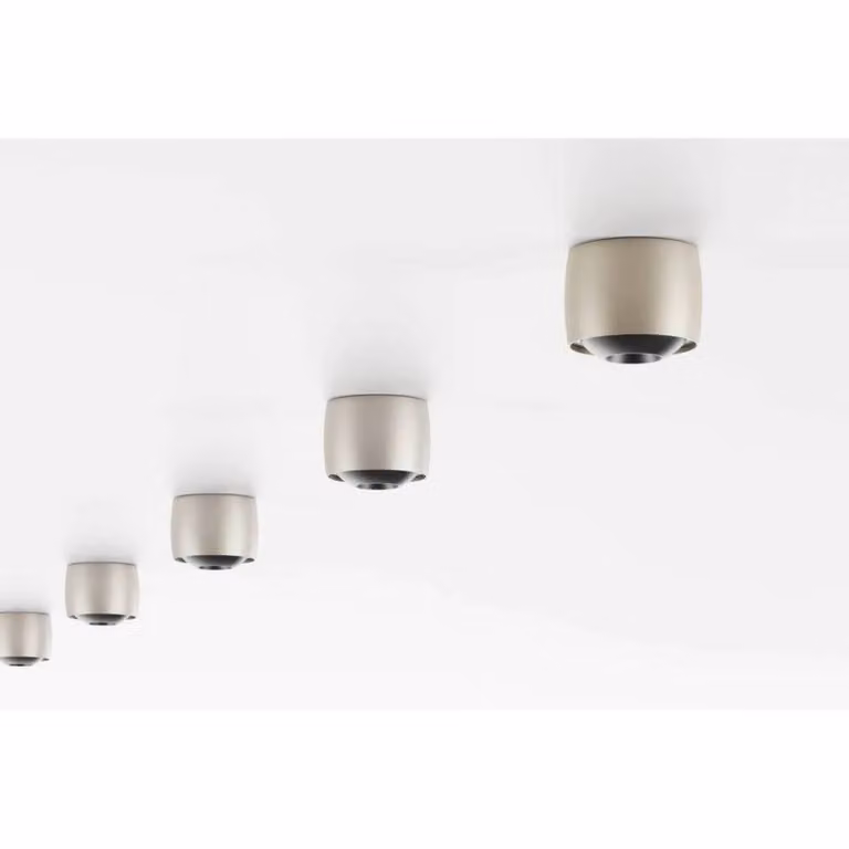 LOOM DESIGN Plafoniera a LED Air, dimmerabile, Alluminio / Grigio / Zincato, Soggiorno / Sala da pranzo, Alluminio, Moderno, Plafoniera LED