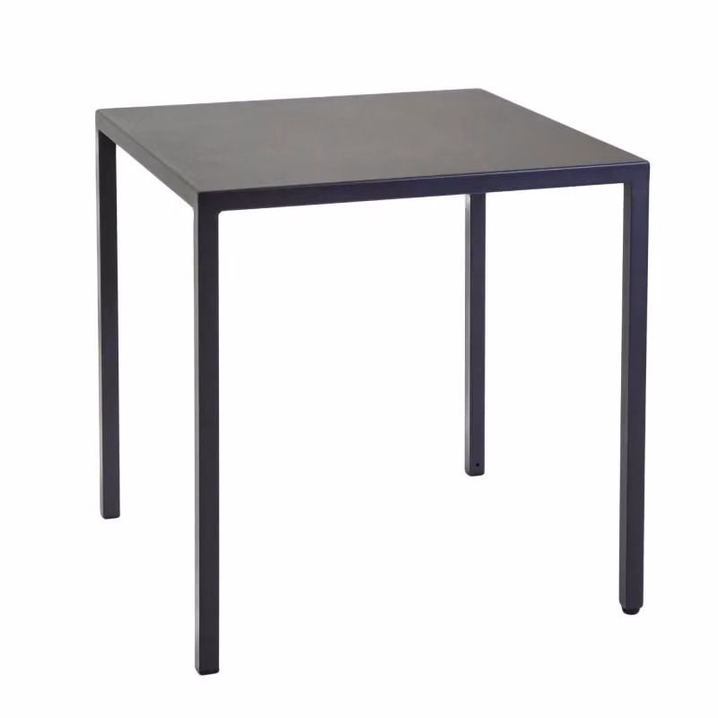 Tavolo quadrato in metallo autolivellante New Elma Vacchetti colore antracite L/P/H: 60 x 60 x 75 cm – 2