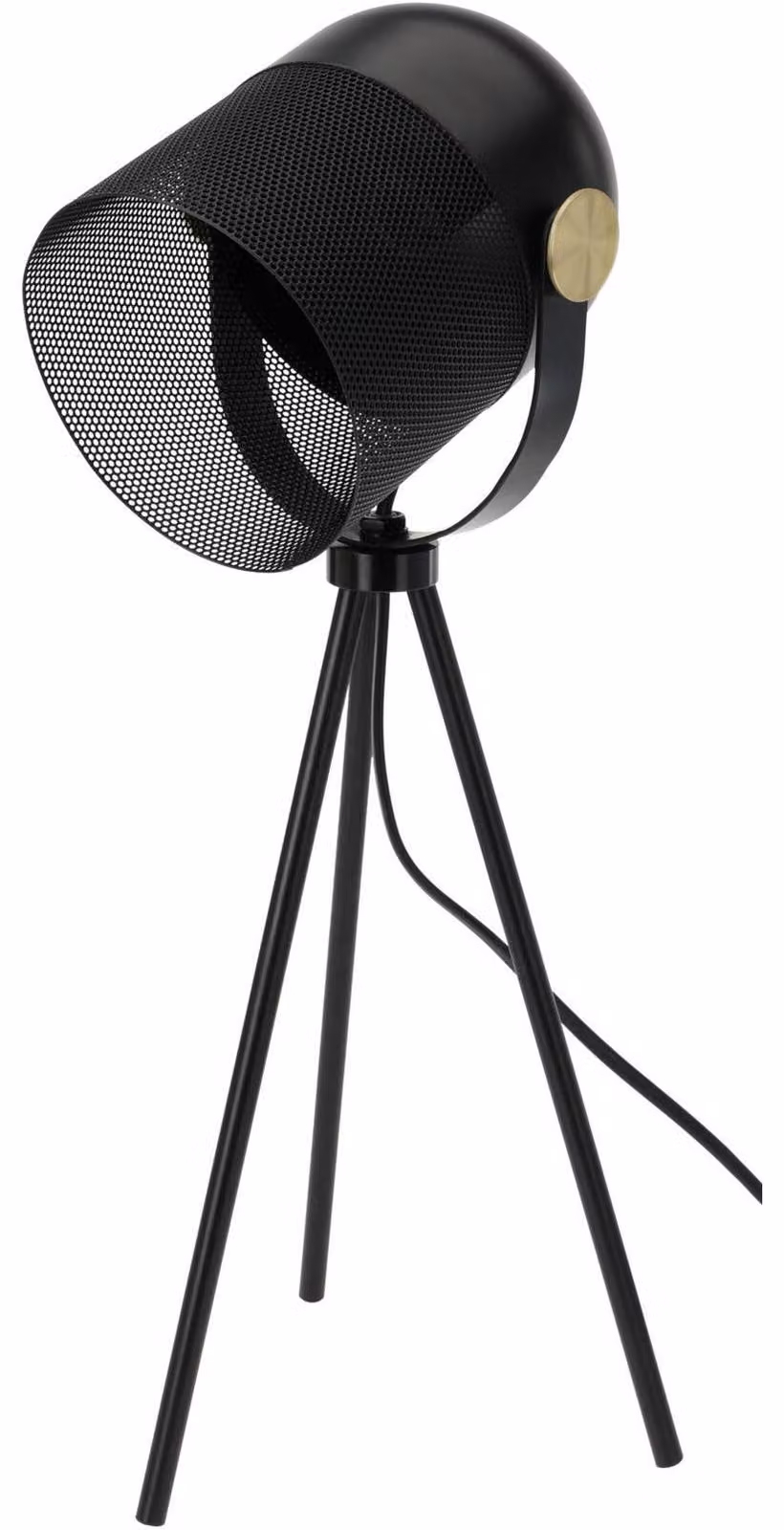 Lampada da tavolo in metallo LOFT, nero, 52 cm