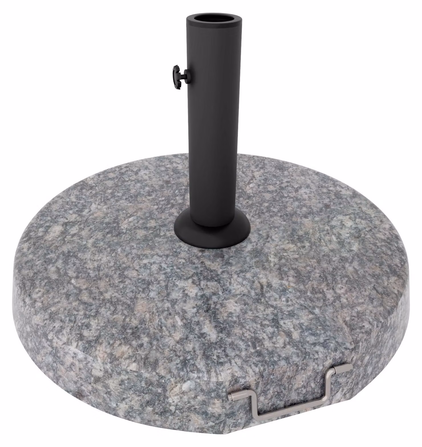 Pietra - Base per Ombrellone da Giardino Rotondo Ø45 cm 25 Kg in Pietra Grigio