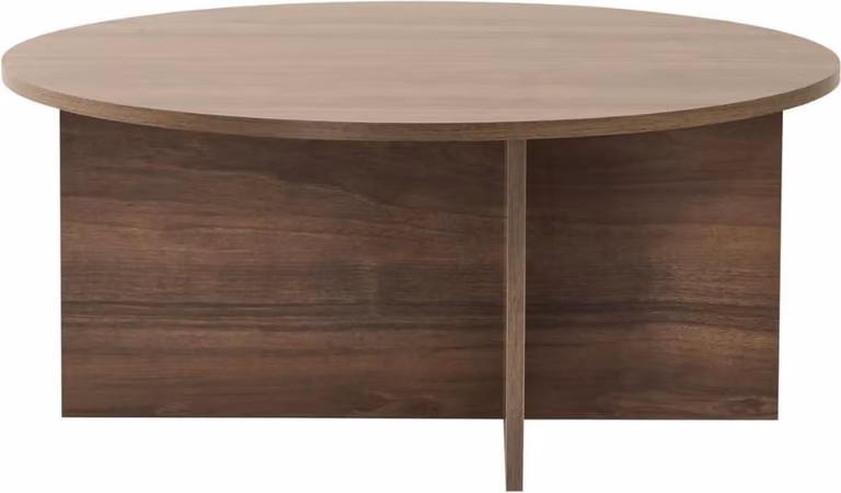 Calicosy - Tavolino con piano arrotondato L90 cm - SOLEIL