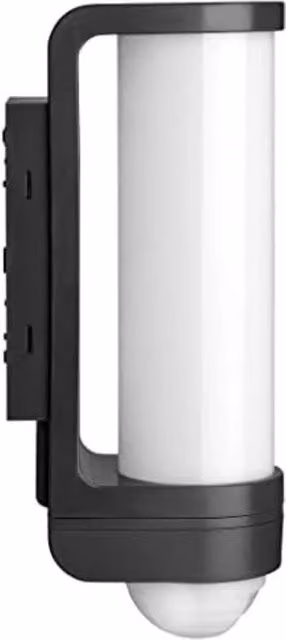Lampada da Parete Esterna LED con Sensore di Movimento e Timer, Impermeabile IP65, Design Moderno a Cilindro, Bianca