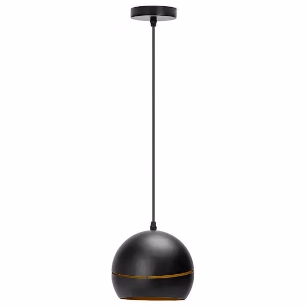 Lampada a sospensione a soffitto LENA 120x18 cm nero