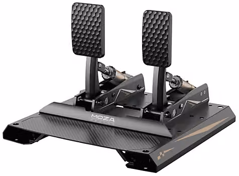 Pedaliera per simulatore di guida Moza Racing CRP2 con tecnologia Load Cell, acceleratore e freno, colore nero, compatibile con PC e Xbox