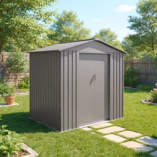 Casetta da giardino in metallo – MJ 6 x 4 - 2,43 m² - Antracite