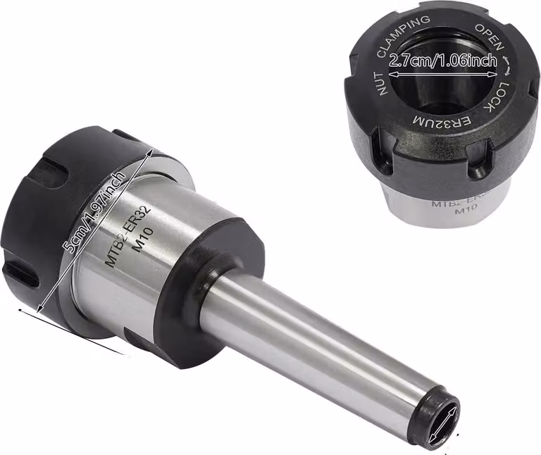Set di pinze, alta precisione per macchine CNC, compatibilità ER32, nero