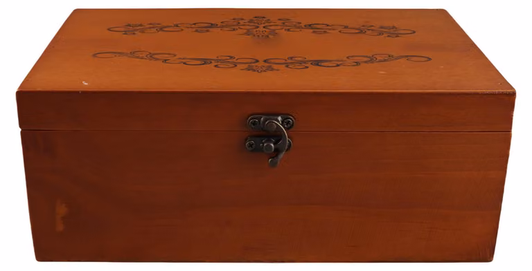 Scatola di legno per la conservazione di oggetti, dal design vintage elegante, multifunzionale, con ampia capacità e aspetto decorativo, ideale per gioielli