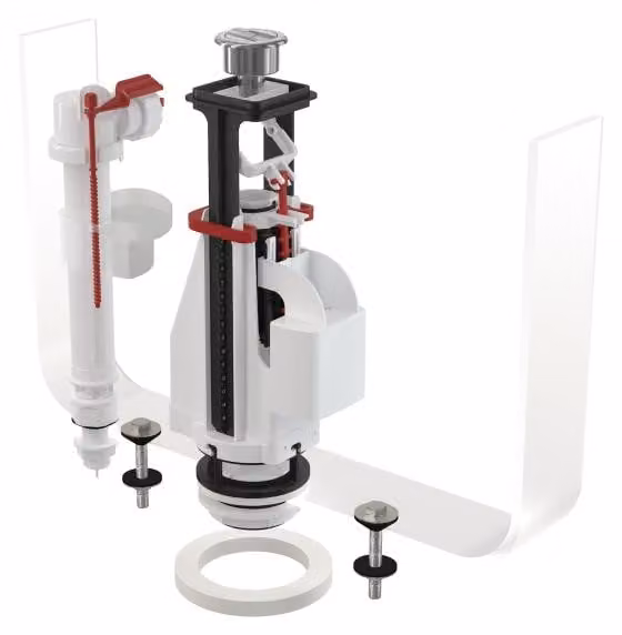 Kit di scarico Alcadrain (Alcaplast) con due pulsanti SA08AS 1/2 CROMATO