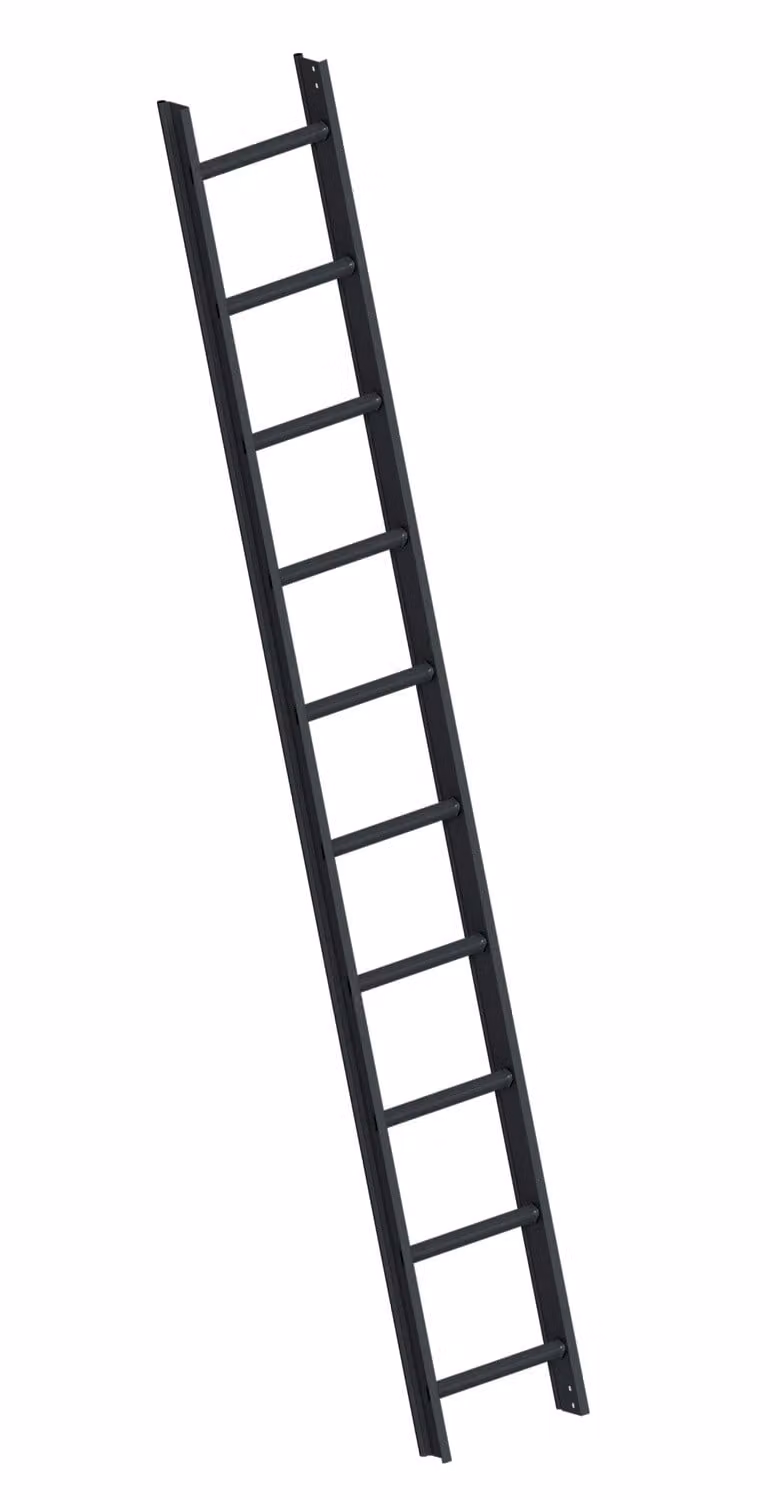 Layher 1051 Scala da tetto grigio antracite, 10 pioli