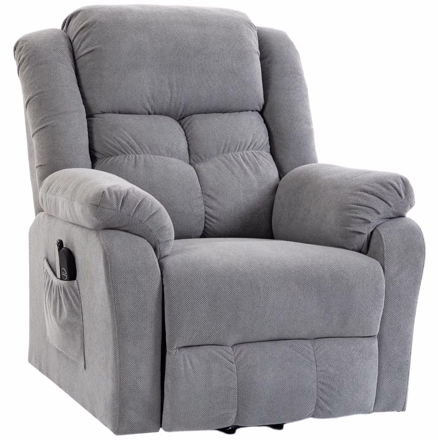 Poltrona relax HOMCOM, poltrona TV con funzione di assistenza alla alzata, riscaldamento e massaggio