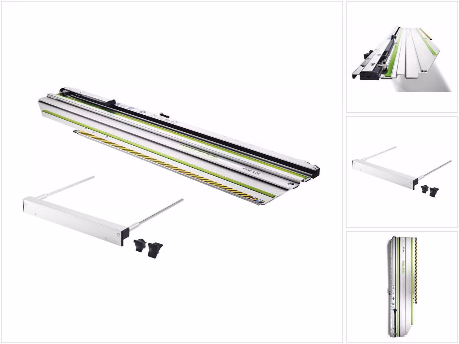 Festool FSK 420 guida di taglio 420 mm (769942) + PA-HK 55 guida parallela (576912) per seghe circolari portatili HKC 55 e HK 55