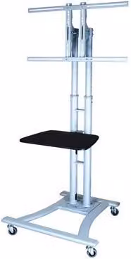 Staffa da pavimento per TV da 27 a 60 pollici, portata 50 kg, colore argento